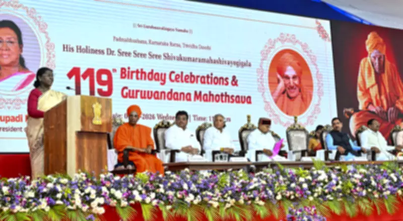 President Murmu Honors Shivakumara Swami as Pillar of Society and Nation