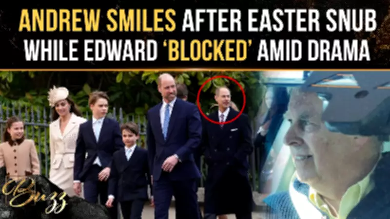 Prince Andrew Smiles After Easter Snub As Royal Rift With Edward Deepens