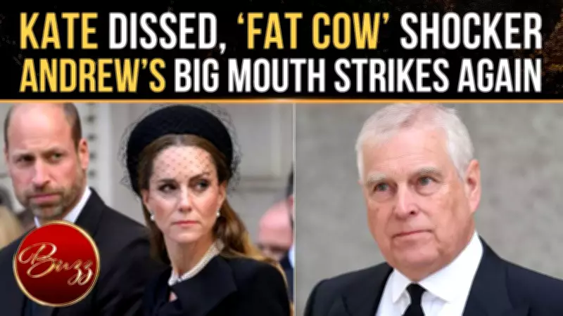 Prince Andrew's 'Fat Cow' Remark Allegation Fuels Royal Tension Amid Kate Controversy