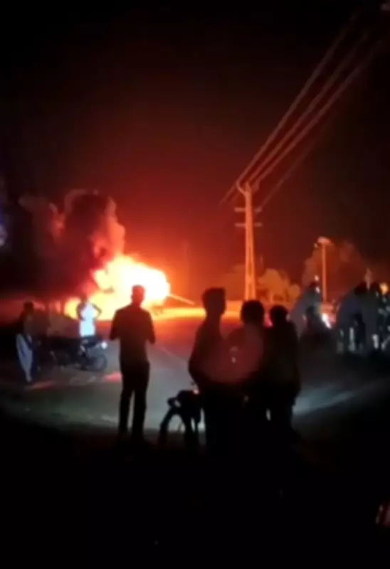 Private Bus Catches Fire After Tyre Burst in Haryana, No Injuries
