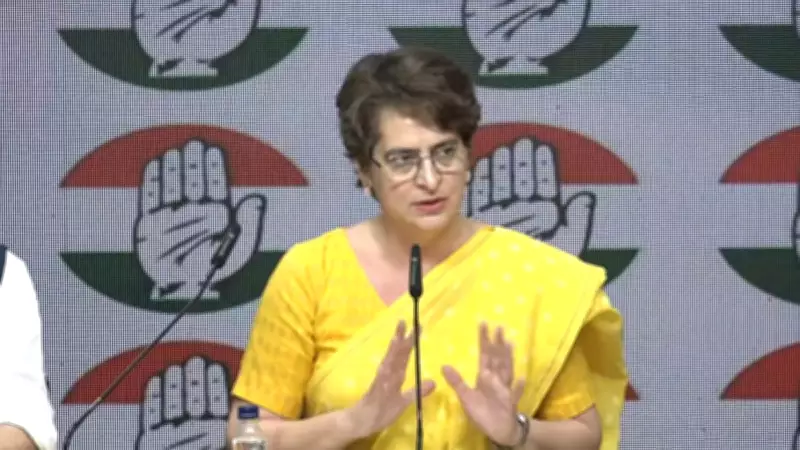 Priyanka Gandhi Accuses Government of 'Conspiracy to Rule Forever' Over Women's Quota Bill Failure