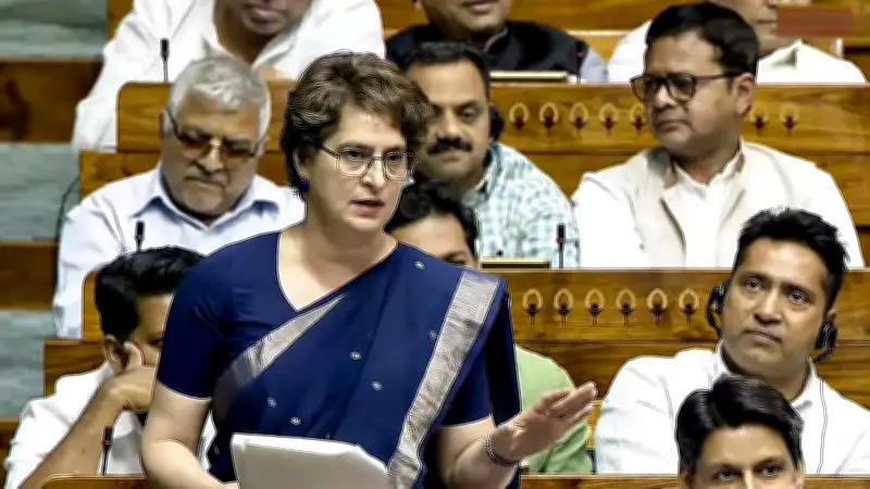 Priyanka Gandhi's Chanakya Jibe at BJP Draws Laughter in Lok Sabha Debate