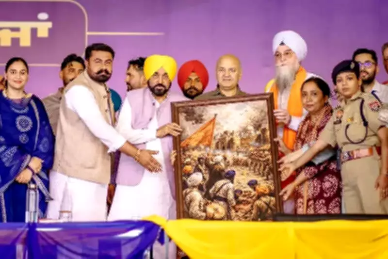 Punjab CM Bhagwant Mann Announces Anti-Sacrilege Law, Attacks Akali Dal at Jaito Rally