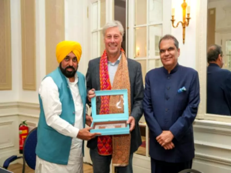 Punjab CM Bhagwant Mann Meets Dutch Hockey Legend Floris Jan Bovelander in Netherlands