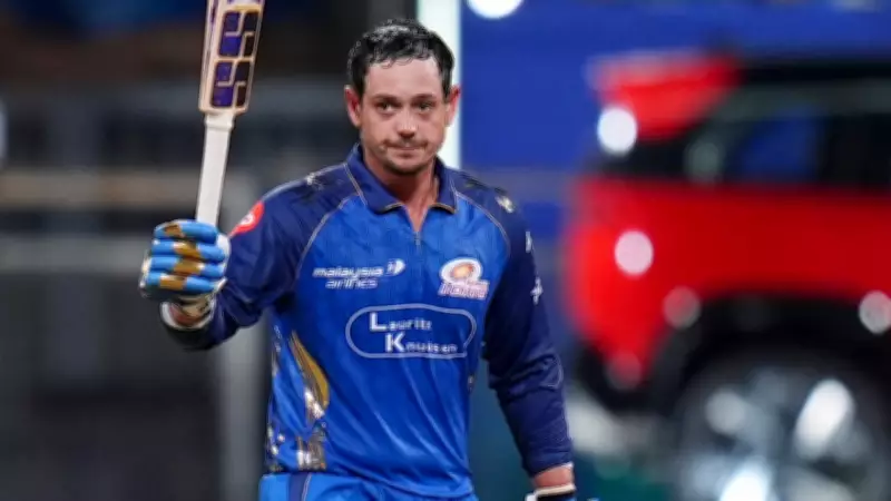 Quinton de Kock out of MI vs SRH match due to wrist injury, Ryan Rickelton replaces him