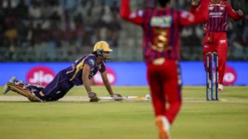 Raghuvanshi Out for Obstructing the Field in IPL Clash