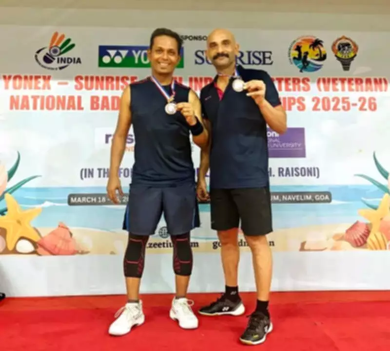 Rajasthan Duo Vikkas Sharma & Ashu Jain Clinch Bronze at National Badminton Masters