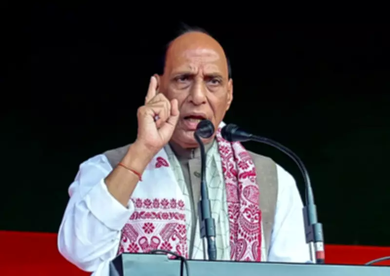 Rajnath Singh Highlights Assam's Peace, Development Under BJP, Criticizes Congress