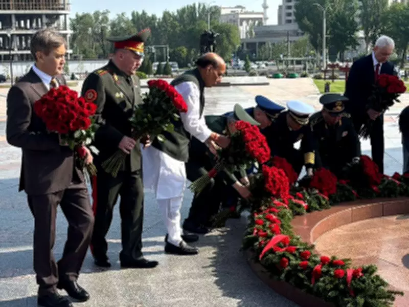 Rajnath Singh Honours Fallen Heroes at Victory Square in Bishkek