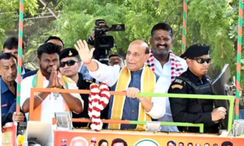 Rajnath Singh Vows to Light Karthigai Deepam, Slams DMK Government in Tamil Nadu