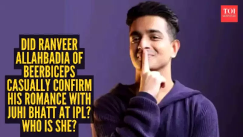 Ranveer Allahbadia Accidentally Confirms Relationship with Juhi Bhatt at IPL Match