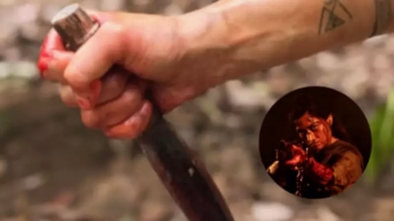 Rashmika Mandanna Teases Bloody Glimpse from 'Mysaa' Sets