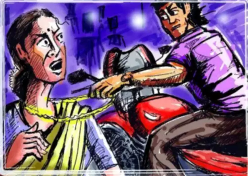 Robber Snatches Gold Chain from Elderly Woman in Trichy Home Invasion