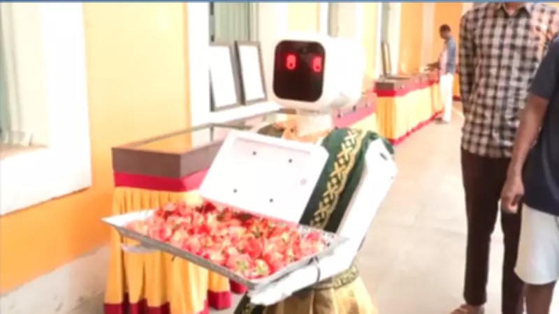Robot 'Nila' Welcomes Voters in Puducherry's 2026 Assembly Elections
