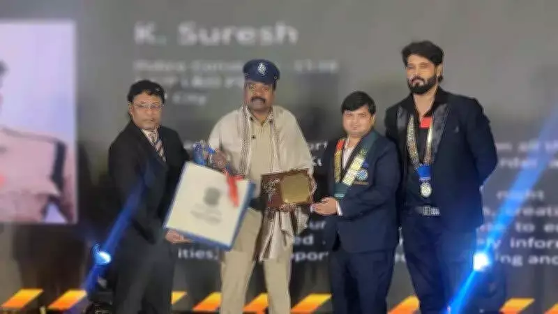 Round Table India Honors 30 Police Officers in Visakhapatnam's 'Knights in Khaki' Event
