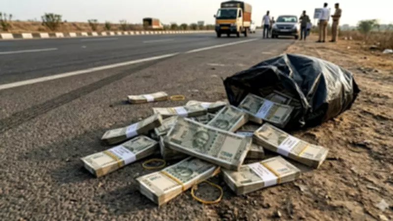 Rs 4 Lakh Cash Found Bundled on Highway in UP's Shamli, Probe Underway