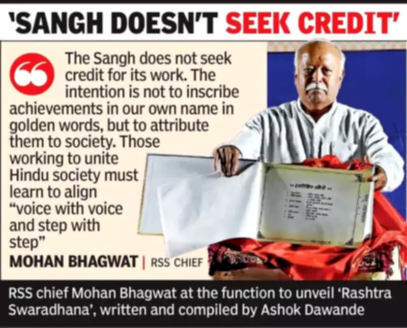 RSS Chief Mohan Bhagwat Highlights Sangh's Century of Growth in Nagpur Address