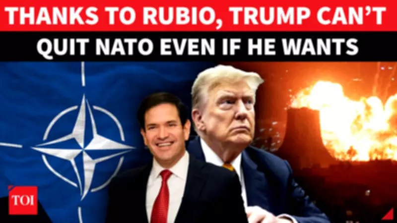 Rubio-Backed Law Blocks Trump's NATO Exit Plan In Dramatic Foreign Policy Twist