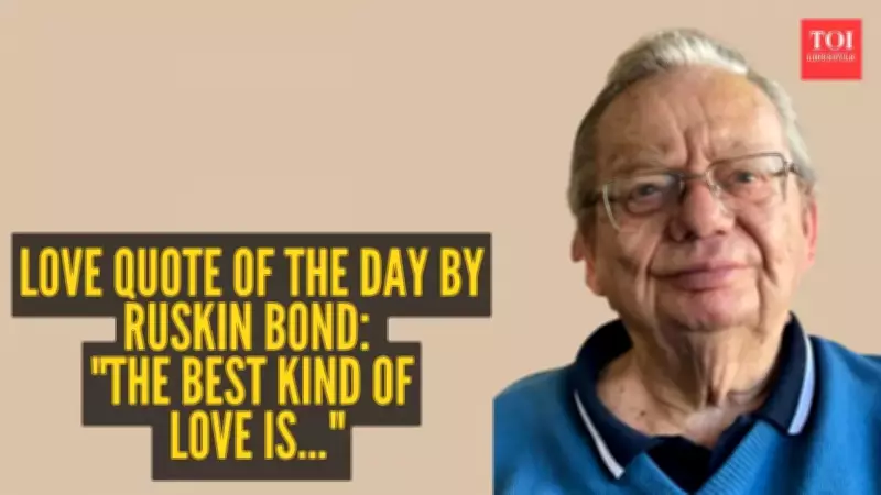 Ruskin Bond's Quiet Love Philosophy: A Gentle Antidote to Modern Noise