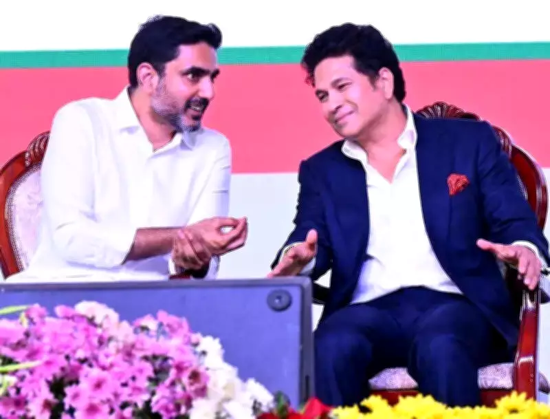 Sachin Tendulkar's Presence Highlights Nara Lokesh's Cricket Diplomacy
