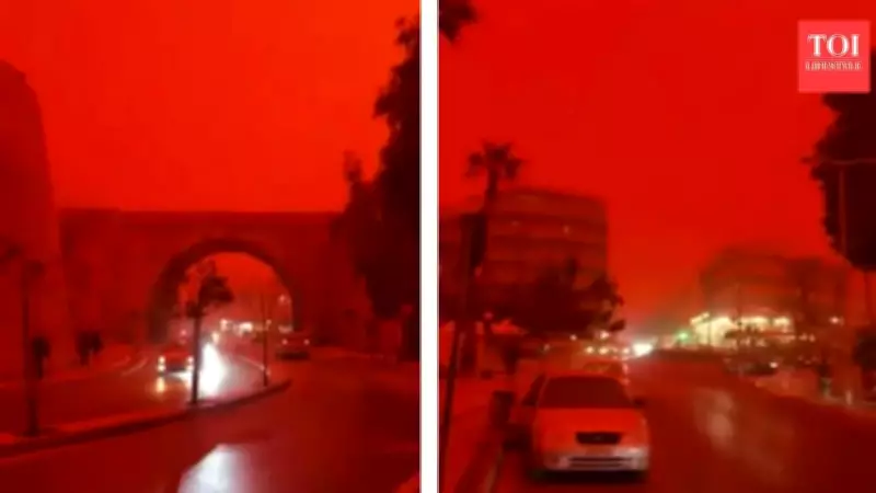 Saharan Dust Storm Paints Greek Skies Blood Red, Sparks Apocalyptic Reactions