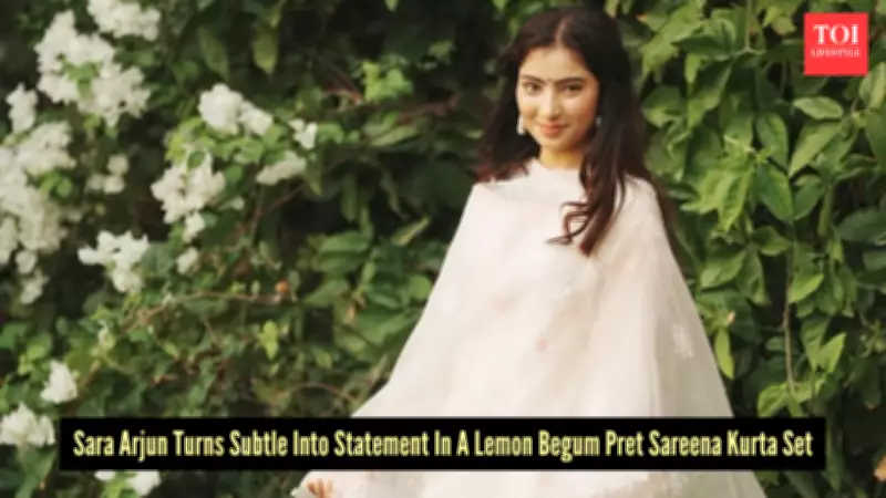 Sara Arjun Wears Lemon Kurta Set, Channels Minimal Madhubala Charm