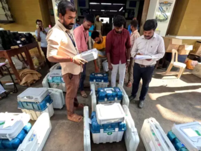 Sealed EVMs and VVPATs Shifted to Strong Rooms in Coimbatore