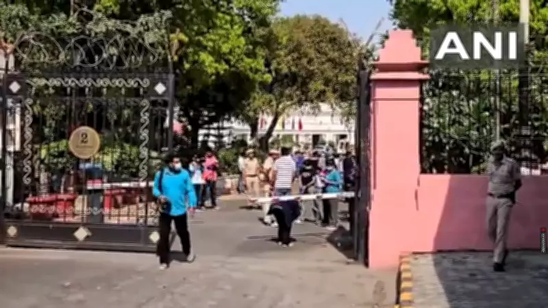 Security Breach at Delhi Assembly: Unidentified Car Forces Entry, Flees After Leaving Bouquet