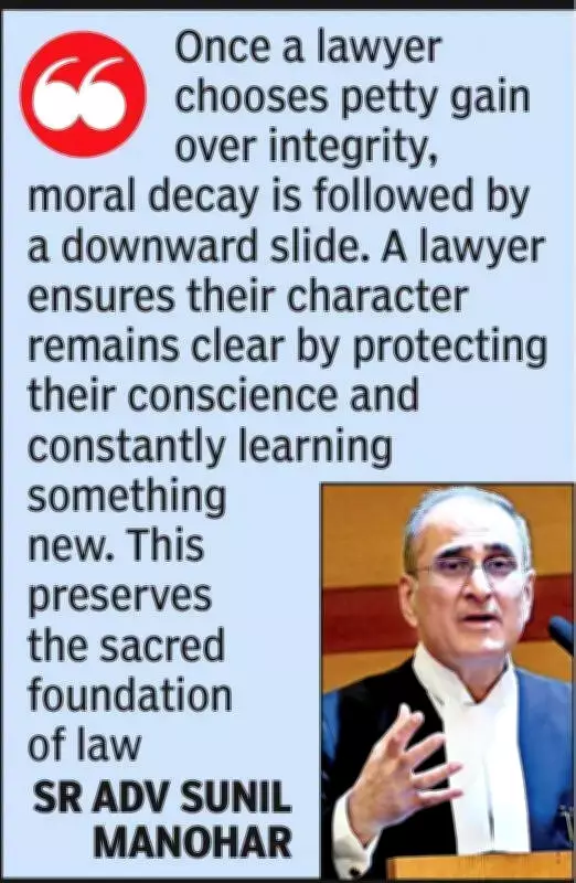 Senior Advocate Sunil Manohar Warns: Lying in Court Kills a Lawyer's Morality