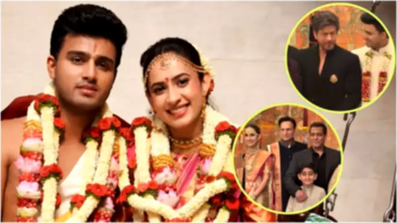 Shah Rukh Khan and Salman Khan Attend Rajat Sharma's Daughter's Wedding in Mumbai