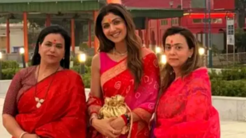 Shilpa Shetty Visits Tripurasundari Temple, Shares Spiritual Journey on Social Media