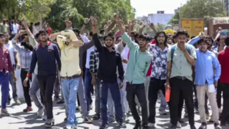Shiv Nadar University Workers Protest in Greater Noida, Demand Wage Hike