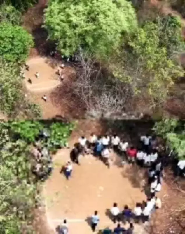 Shivamogga Police Use Drones to Bust Illegal Gambling in Forest Area