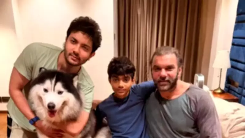 Sohail Khan Shares Heartwarming Family Photo with Sons and Pet Husky