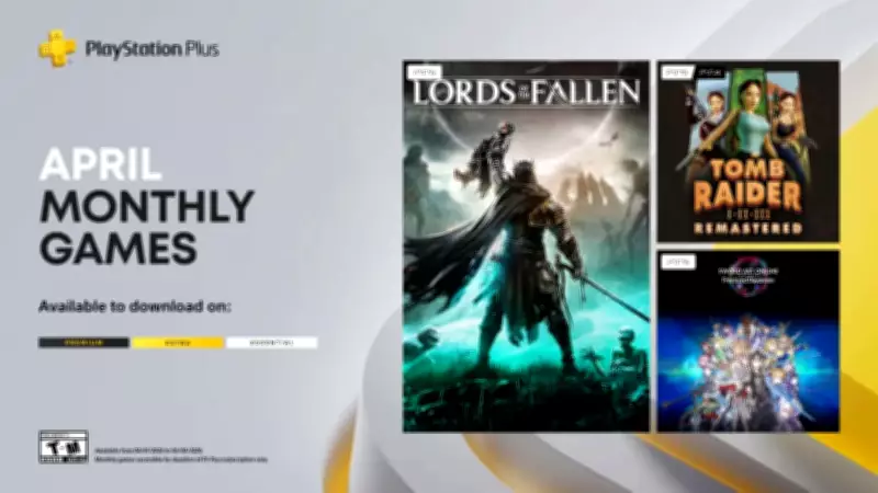 Sony Unveils PlayStation Plus April 2026 Games: Lords of the Fallen, Tomb Raider Remastered, SAO