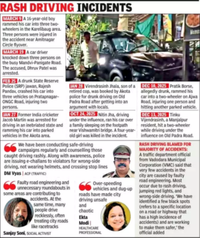 Speeding Car Crashes into Vadodara Tea Stall, Injuring Three in Late-Night Mishap