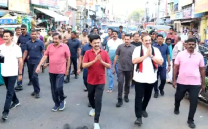 Stalin Labels EPS 'Complete Sanghi' at Trichy Rally, Sidesteps Vijay