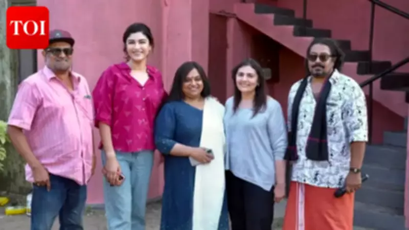 Suchitra Mohanlal Visits Saritha on 'Aarambham' Set, Marking Actress's Comeback