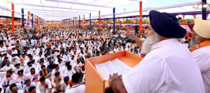 Sukhbir Badal Pledges Aid to Hailstorm-Affected Farmers, Criticizes AAP Government