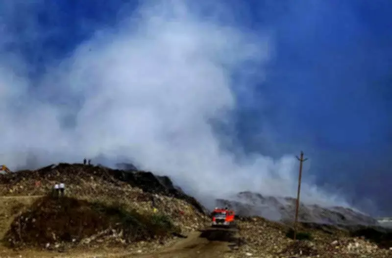Surat Tests Chemical Solutions to Control Recurring Fires at Khajod Waste Site