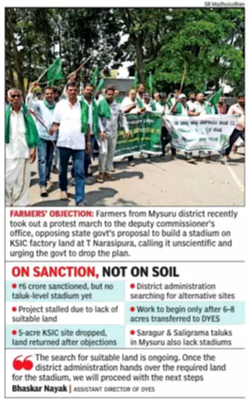 T Narasipura Taluk Still Lacks Stadium Despite Rs 6 Crore Sanction