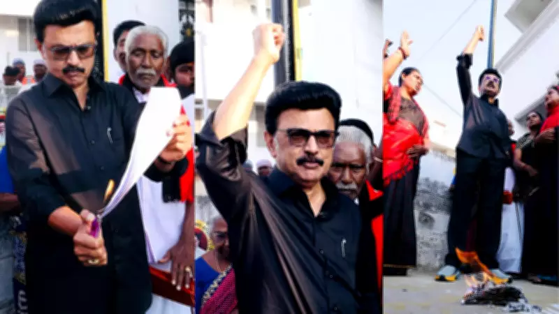Tamil Nadu CM Stalin Burns Delimitation Bill Copy, Calls It 'Black Law'