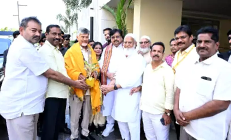 TDP Celebrates Amaravati Bill Passage with Naidu's Grand Party Office Welcome