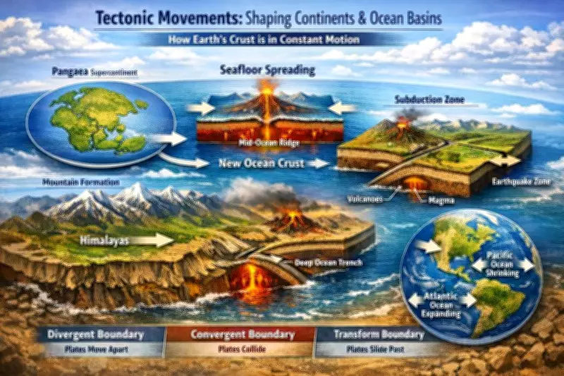 Tectonic Movements: The Ever-Changing Earth and Evolution of Continents and Ocean Basins