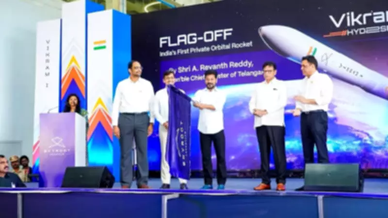 Telangana CM Flags Off Vikram-1, India's First Private Orbital Launch Vehicle