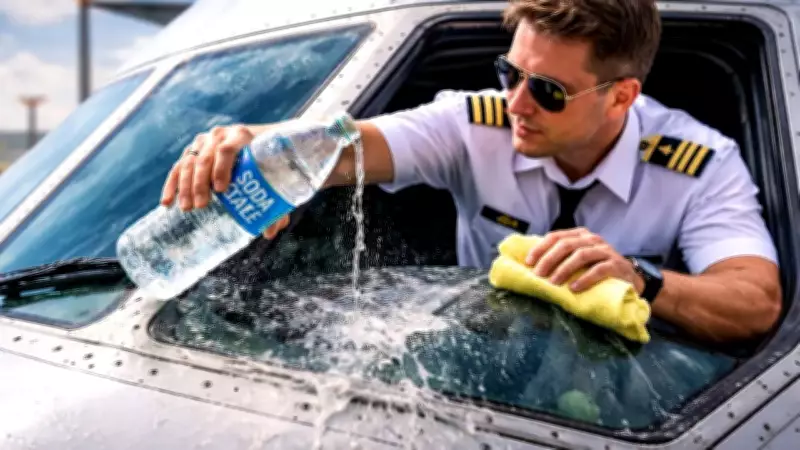 The Unusual Soda Water Trick Pilots Use for Emergency Window Cleaning