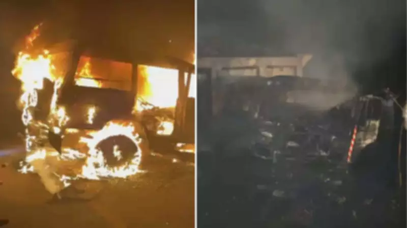 Three charred to death, five injured in SUV-dumper collision in Rajasthan's Churu