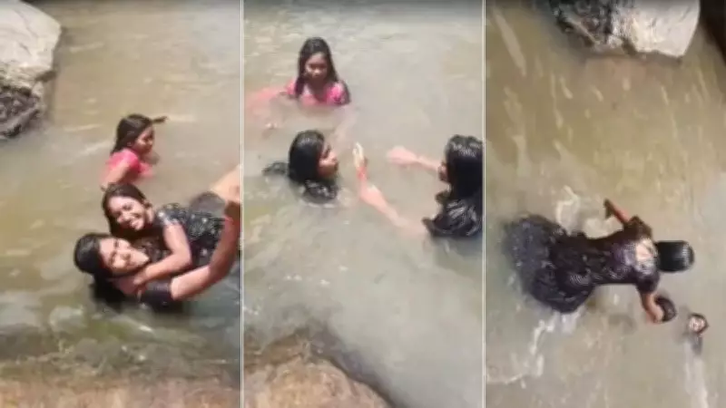 Three Girls Drown While Taking Selfie at Andhra Pradesh Waterfall, Video Emerges