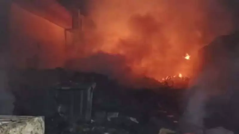 Three Killed as Massive Fire Engulfs Rohini Warehouse Shanties in Delhi