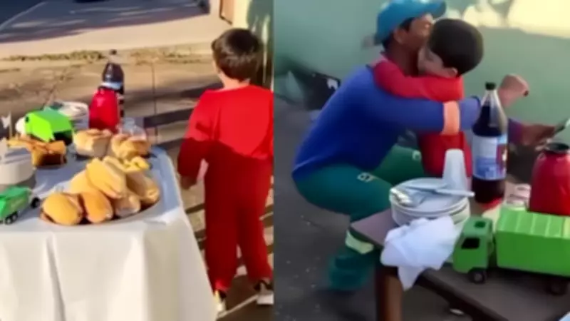Three-Year-Old's Birthday Celebration Honors Garbage Collectors with Heartfelt Breakfast